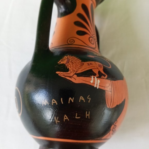 NWOT Hand Made Pottery Jug Copy of Classical Period 440 BC- - Picture 4 of 12